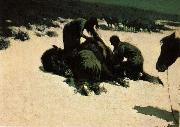 Frederic Remington Hungry Moon Spain oil painting artist